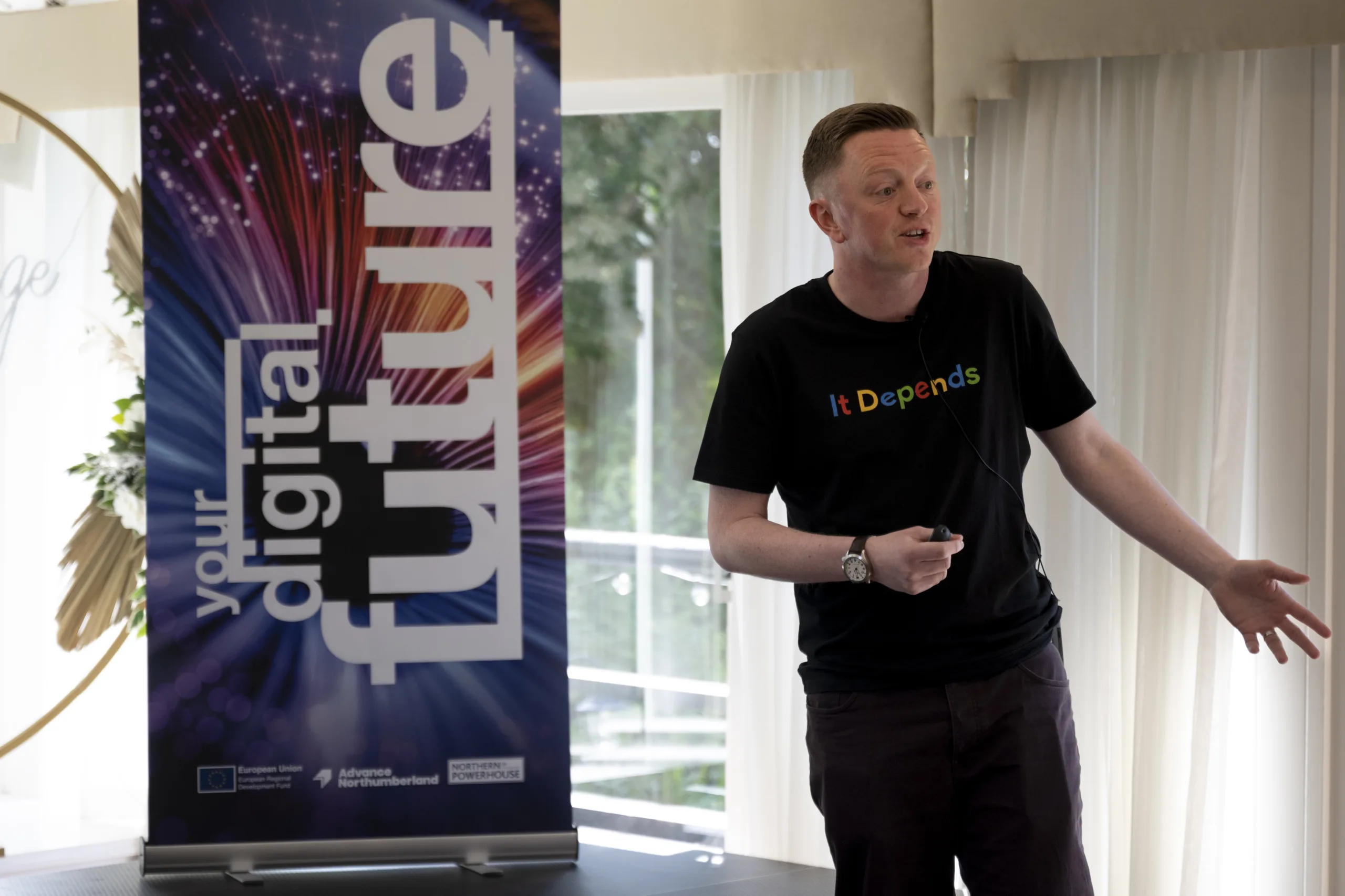 Scott delivering a marketing session at Your Digital Future